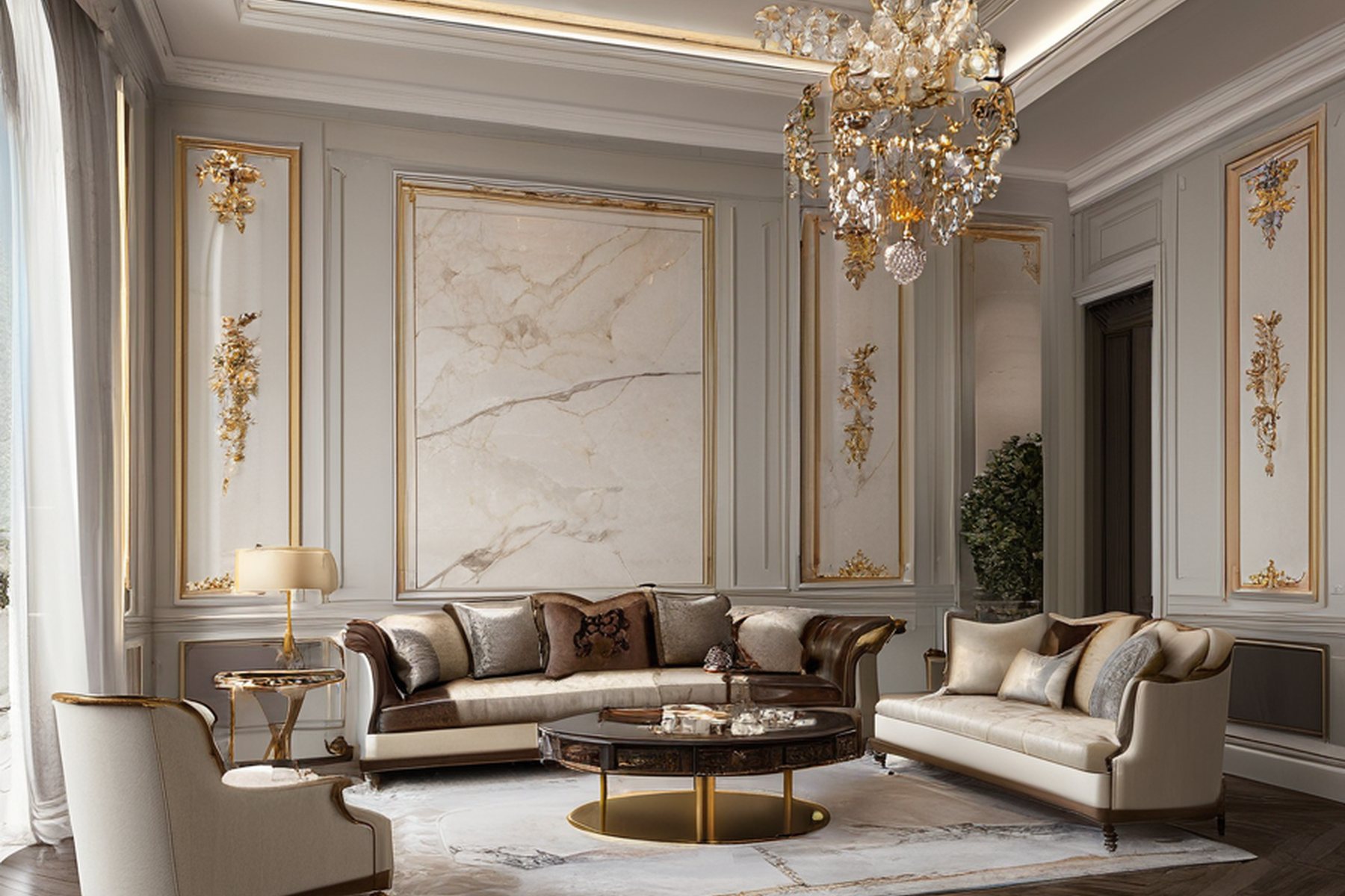 luxury interior design family lounge texture by Modenese Gastone