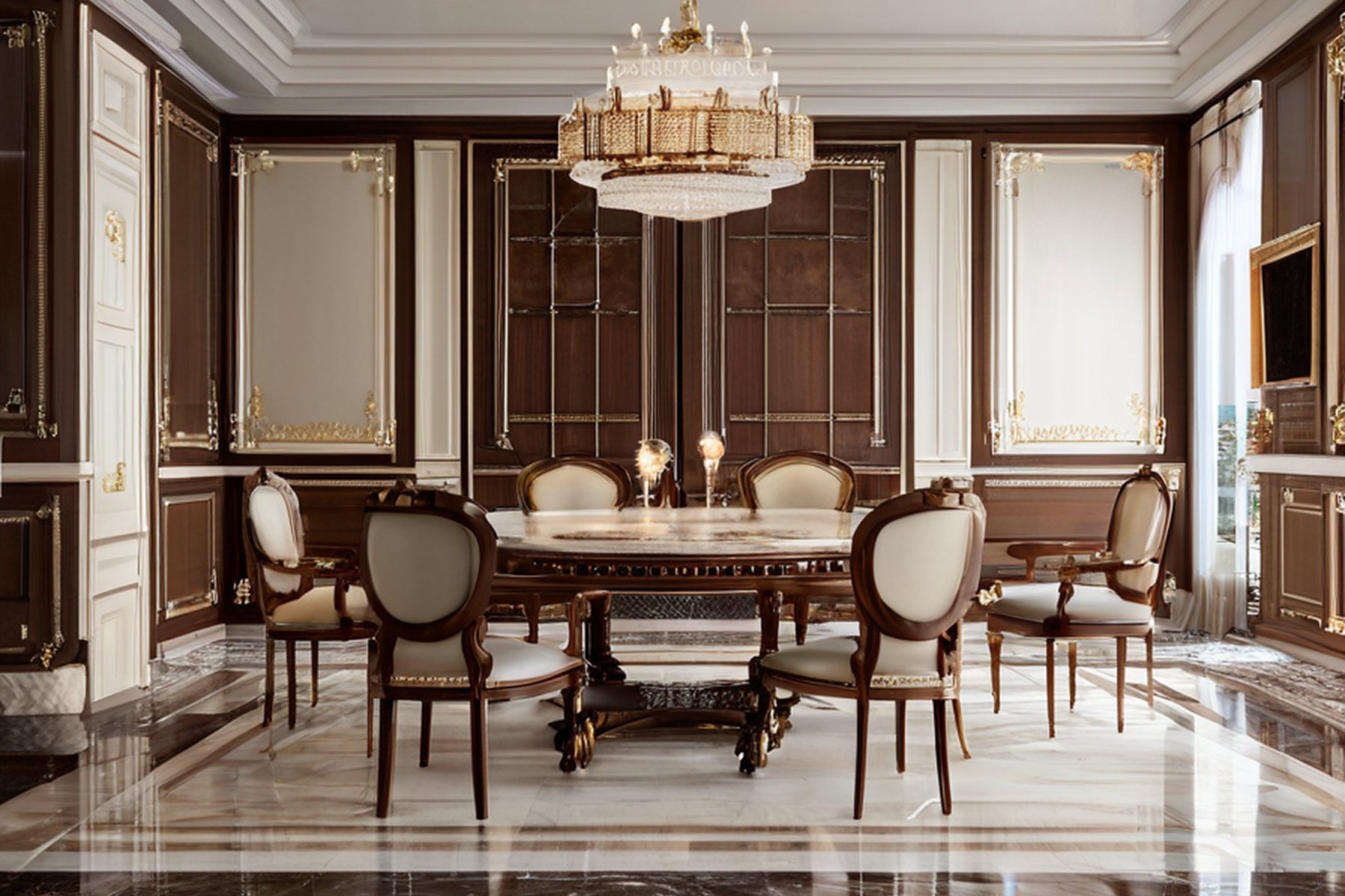 luxury interior design terracotta materials table by Modenese Gastone