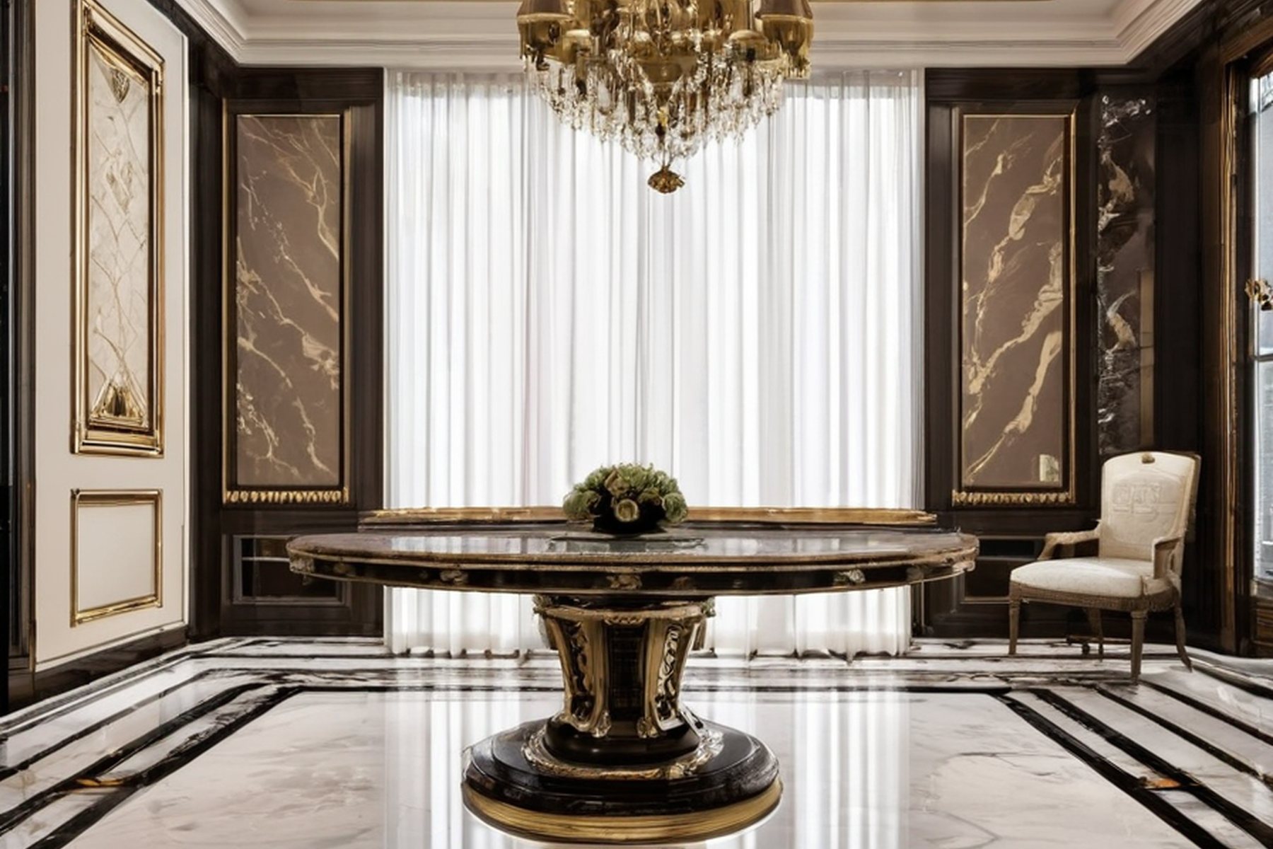 luxury residential interior design services concept review table by Modenese Gastone