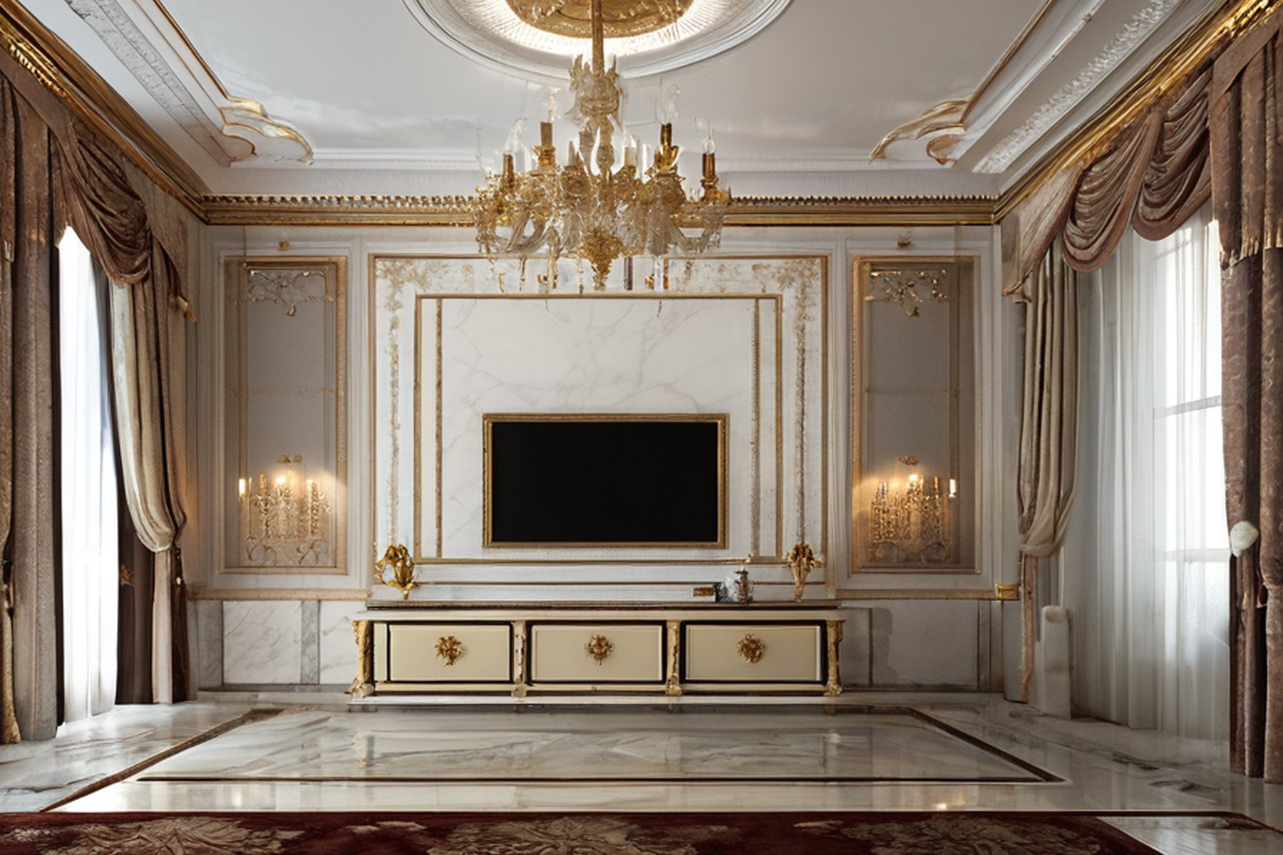 luxury residential interior design services lighting and textile plan by Modenese Gastone